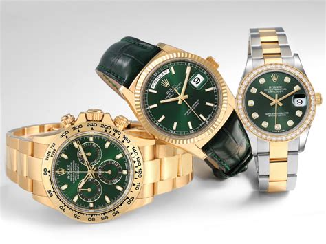 rolex green colors.